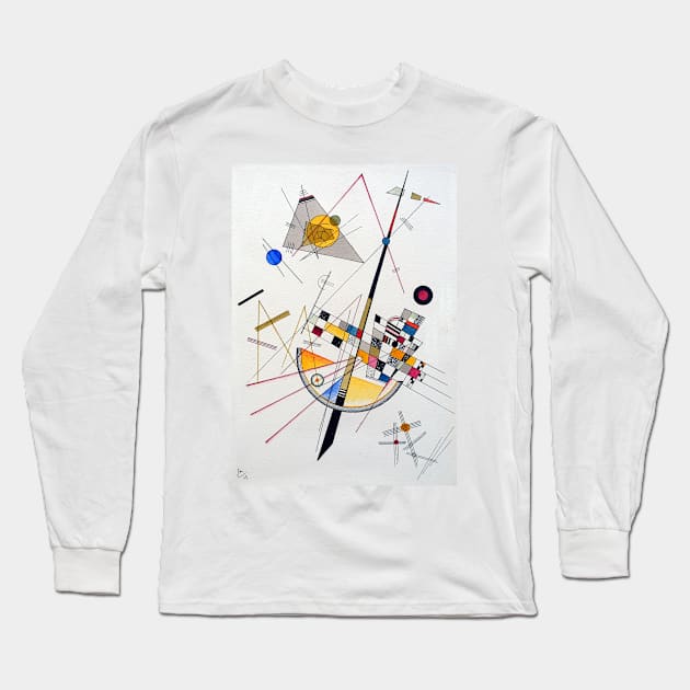 Wassily Kandinsky Delicate Tension Long Sleeve T-Shirt by pdpress